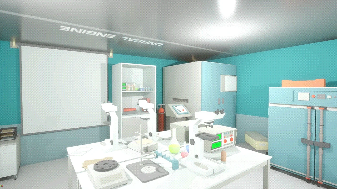 Laboratorio clínico inmersivo de Health Land